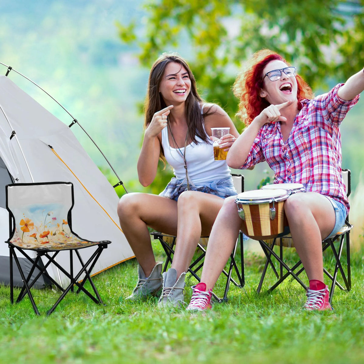 Portable Camping Chair with Carry Bag J668