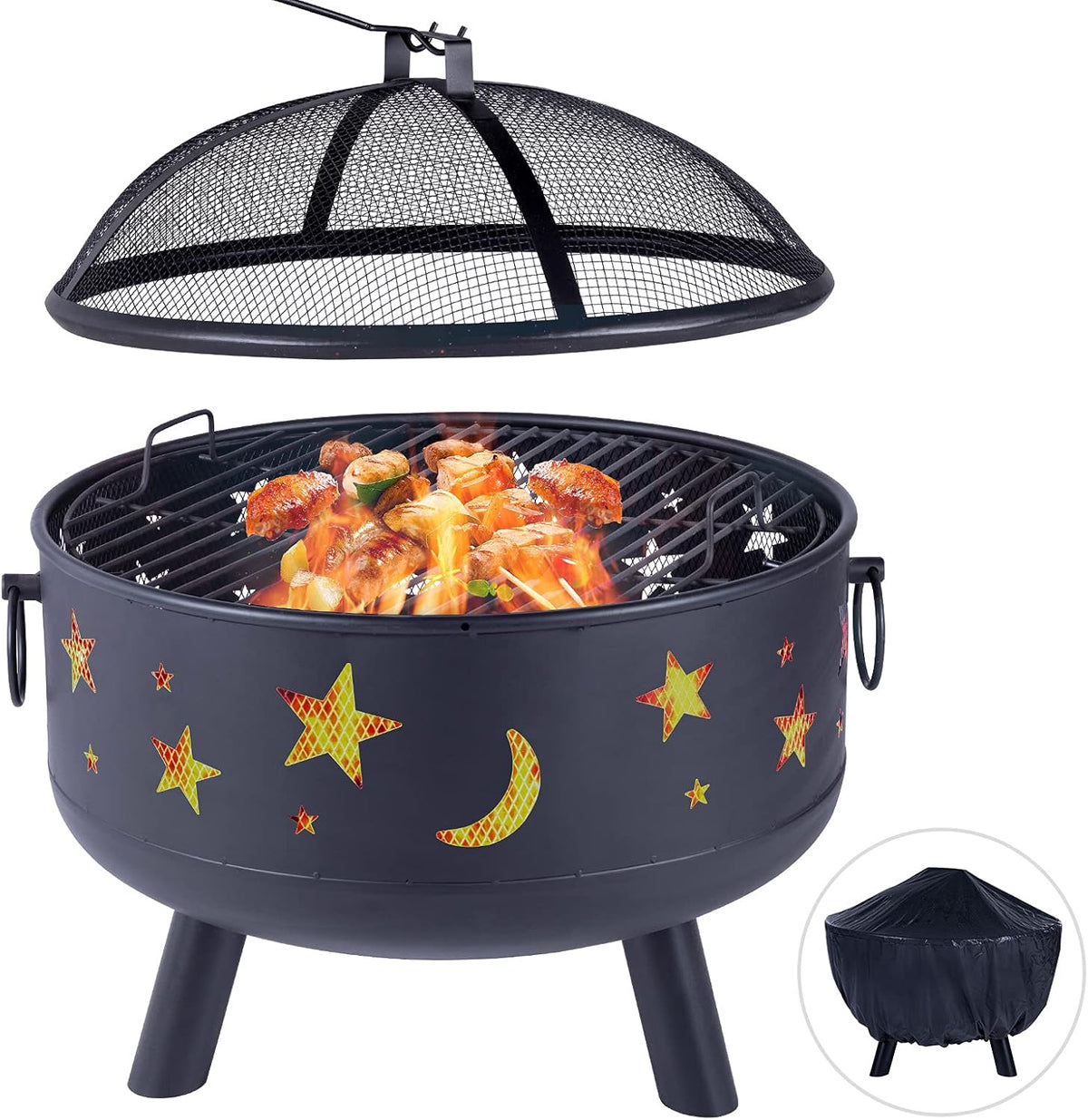 24 inch Round Steel Fire Pit I321366