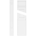 Flat Panel PVC Pilaster with Decorative Capital & Base (Pair) U8455