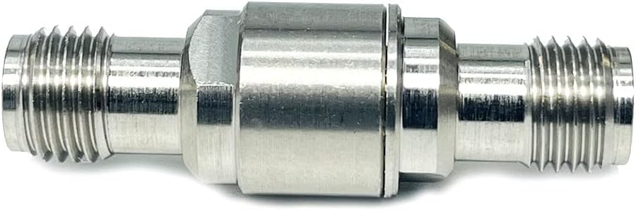 3.5 mm Female to 3.5 mm Female Microwave Adapter, DC to 34 GHz, 50 Ohm, Stainless Steel Body J5336