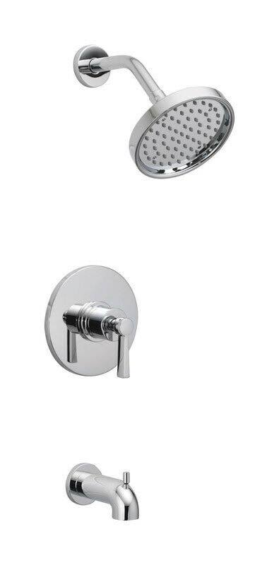 Chrome One Handle Tub and Shower Faucet K788