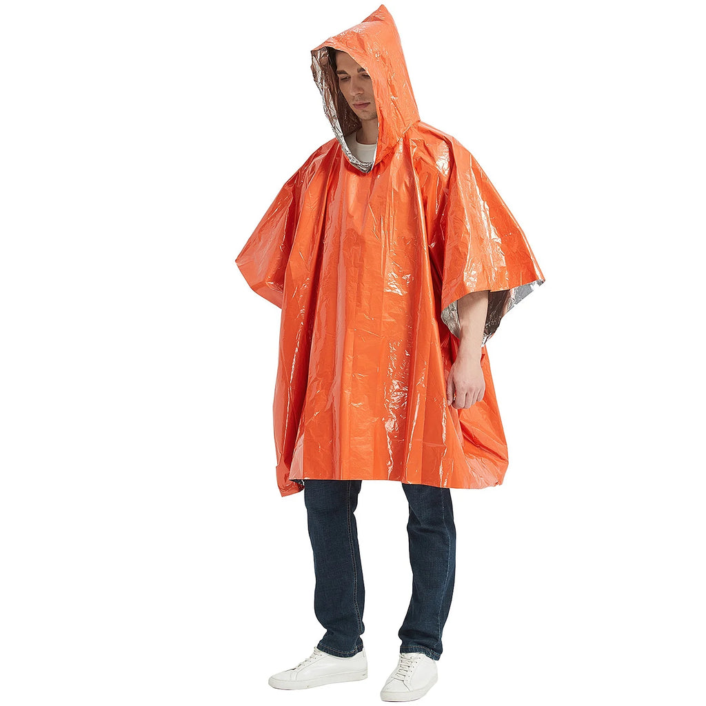 Waterproof Poncho Raincoat, Sleeping Bag, and Tent Shelter L741