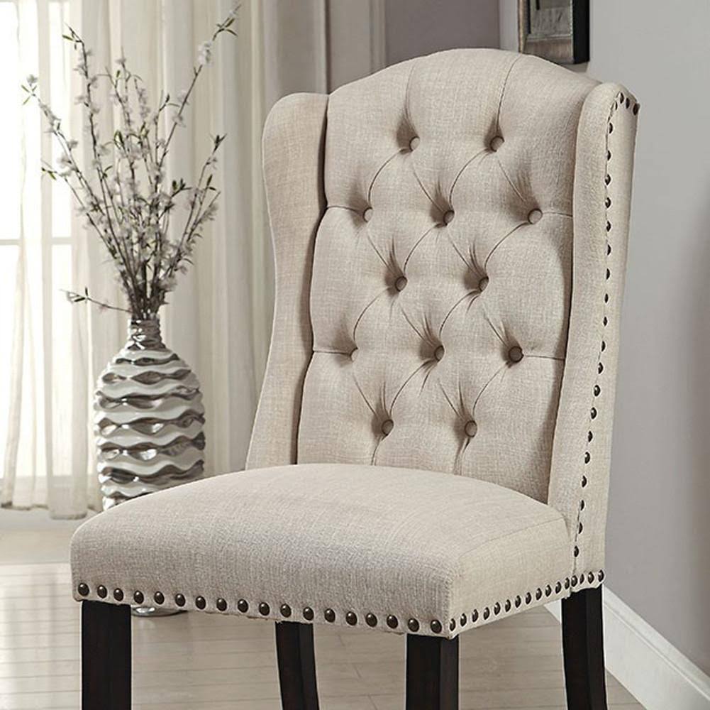 Antique Black Side Chair Set of 2 B85036