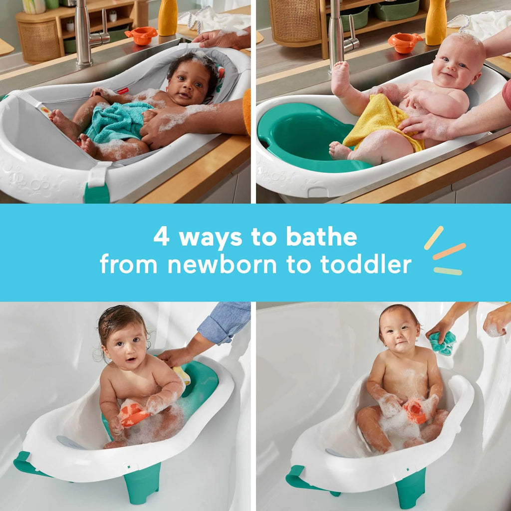 4-in-1 Sling ‘n Seat Tub Baby to Toddler Bath with 2 Toys U38664