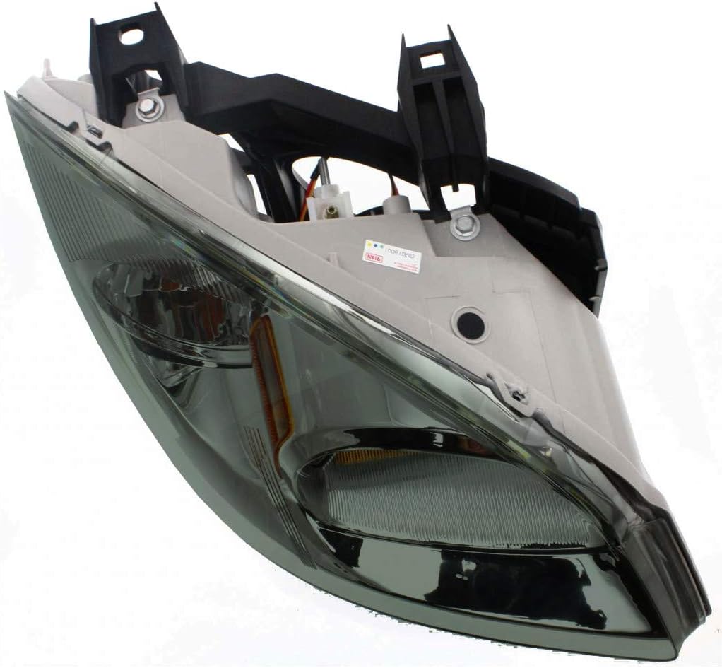 Smoke Passenger Side Headlight with Bracket N2657