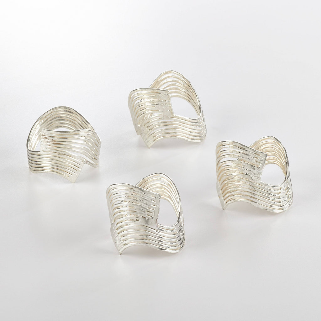 Metal Napkin Ring Set of 4 D43099