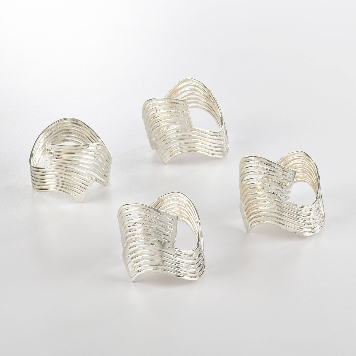 Metal Napkin Ring Set of 4 D43099
