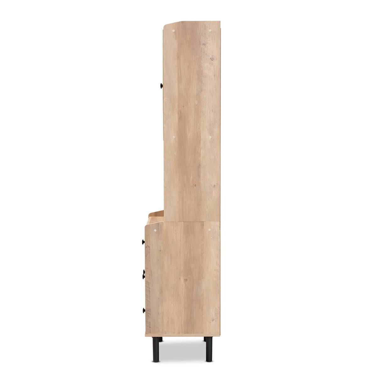 Oak Brown 3-Drawer Kitchen Storage Cabinet F4510