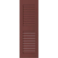 Sapele Mahogany Louvered Shutters Pair C33414