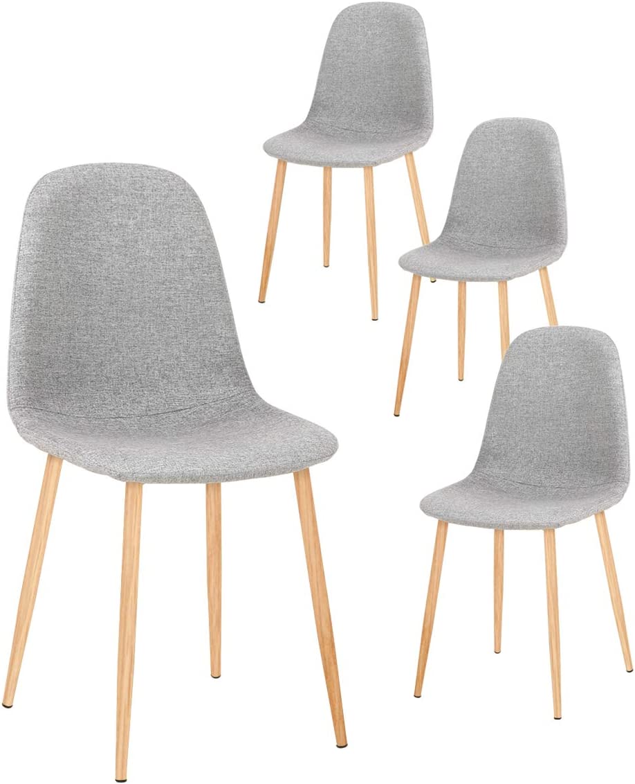Grey Velvet Dining Chairs Set of 4 J5042