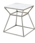 Silver Marble Side Table U3262