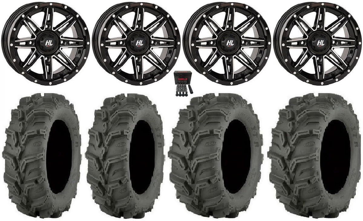 14" Machined Wheels 27" Mud Lite XTR Tires U594326