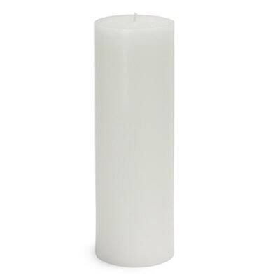 White Unscented Pillar Candle Set of 12 O193343