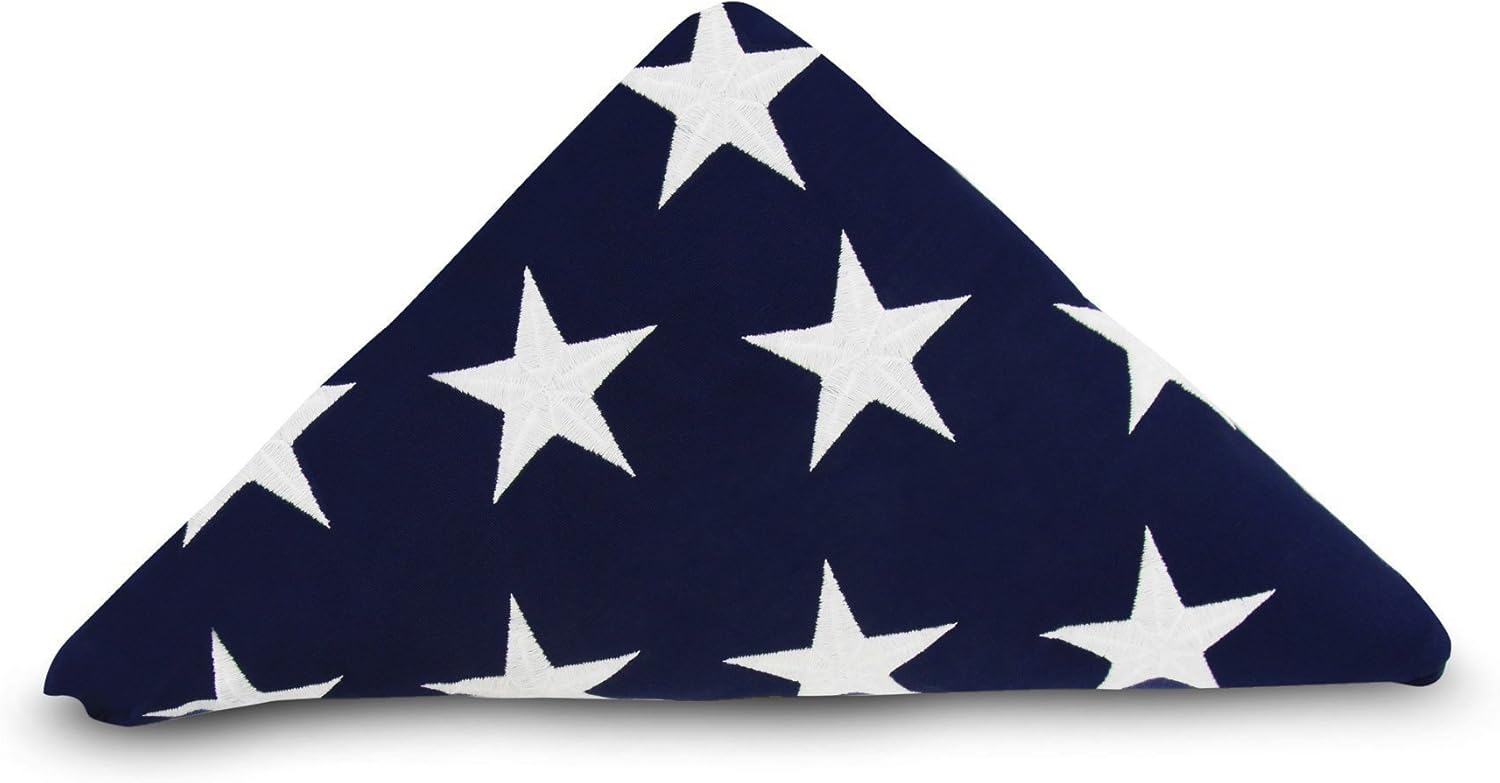 American US Flag 5x9.5 Foot Heavy Duty Cotton Burial Casket Flags with Brass Grommets S469193