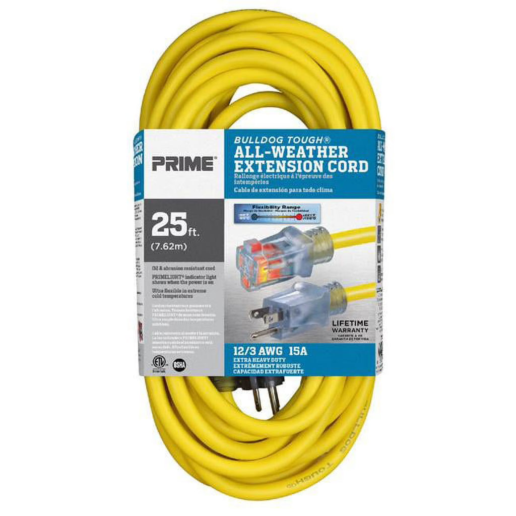 25 ft. 12 by 3 Gauge SJTOW Extension Cord U61055
