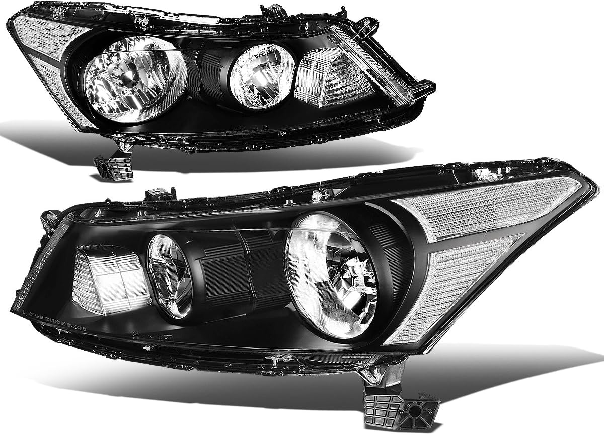 Black Housing Clear Lens Headlights Assembly T5500
