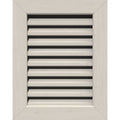 26 inch x 12 inch Vertical Gable Vent Primed Smooth Western Red Cedar Q6050