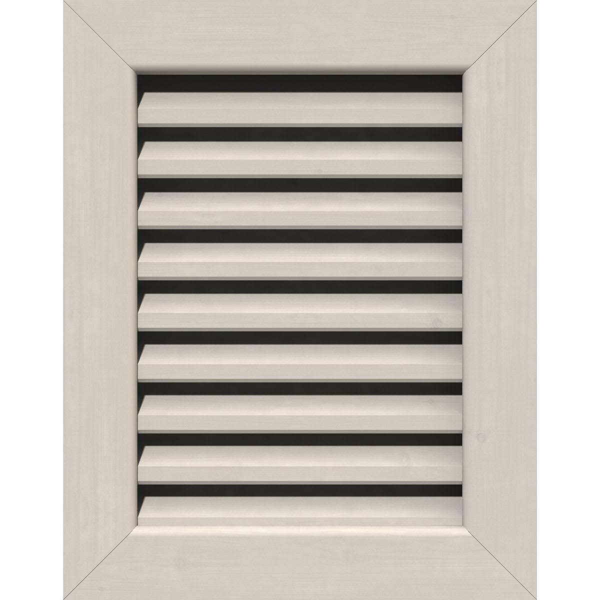 26 inch x 12 inch Vertical Gable Vent Primed Smooth Western Red Cedar Q6050