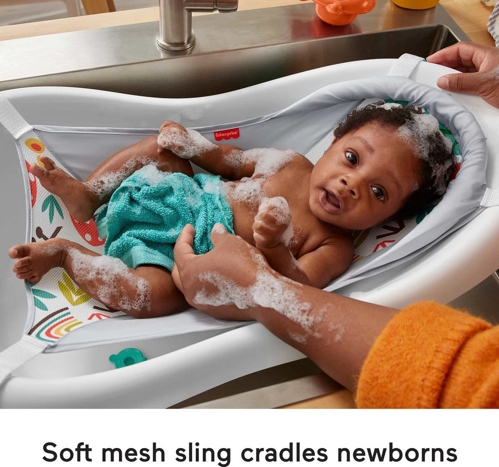 4-in-1 Sling ‘n Seat Tub Baby to Toddler Bath with 2 Toys U38664