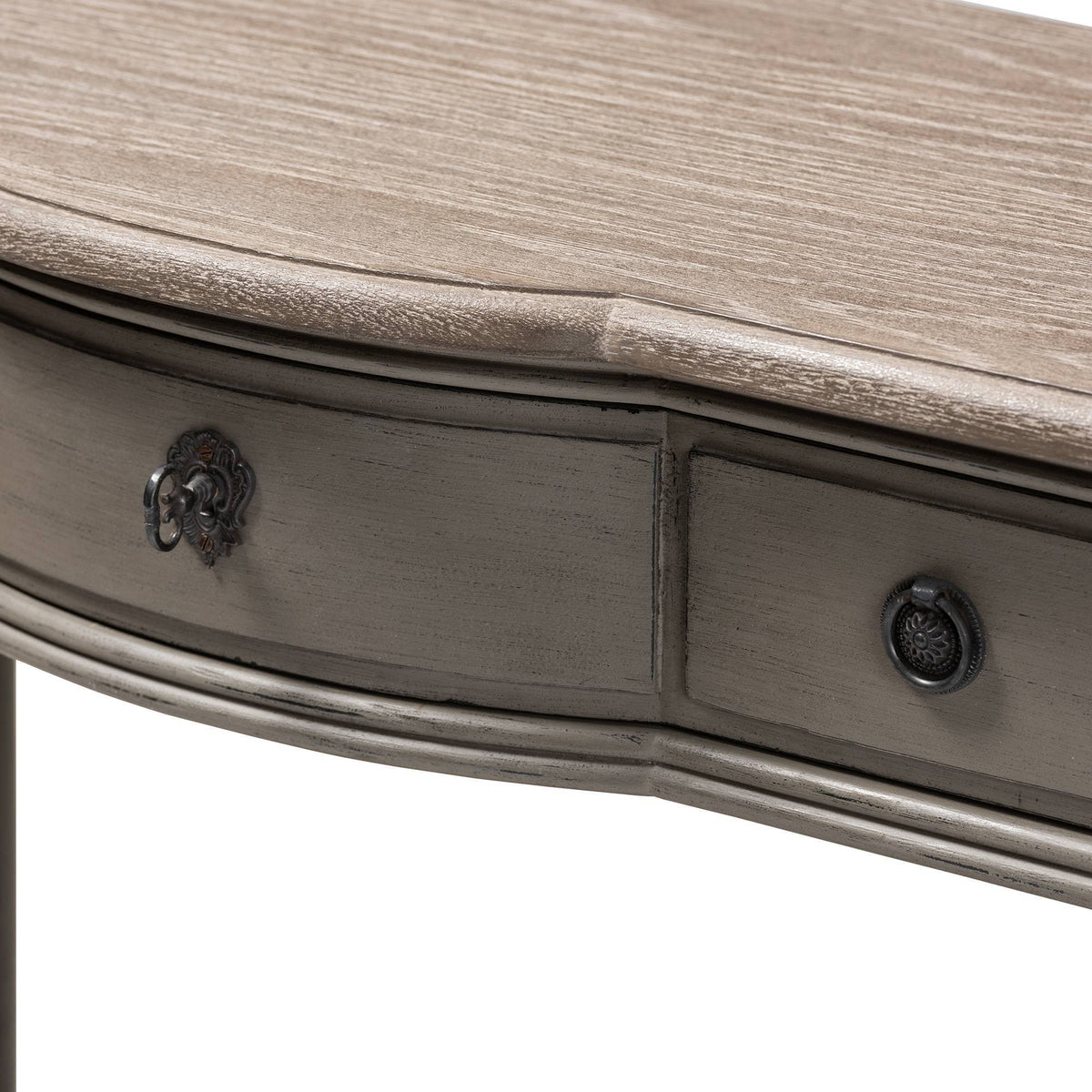 Gray 1-Drawer Wood Console Table Y676