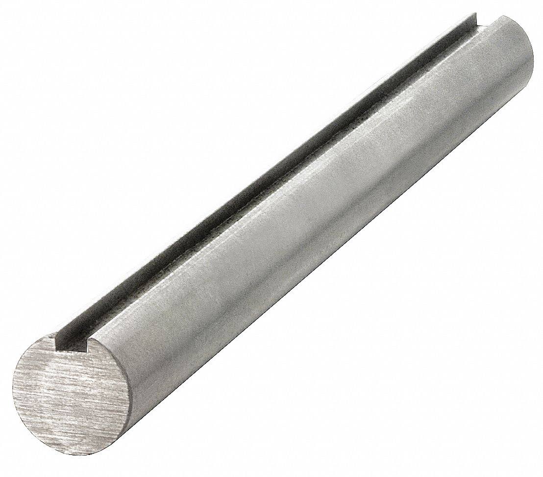 304 Stainless Steel Keyed Shaft, Diameter 5/8 P5997