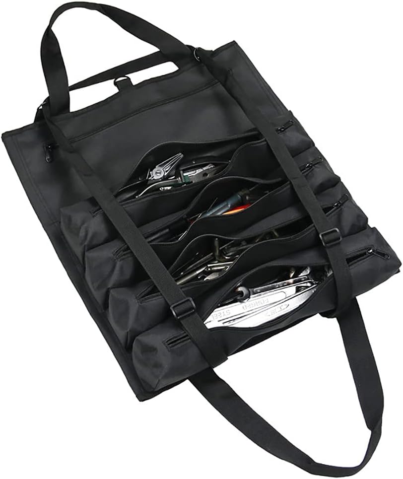 Wrench Roll Up Pouch Tool Organizer Bag with 23 Pockets O833