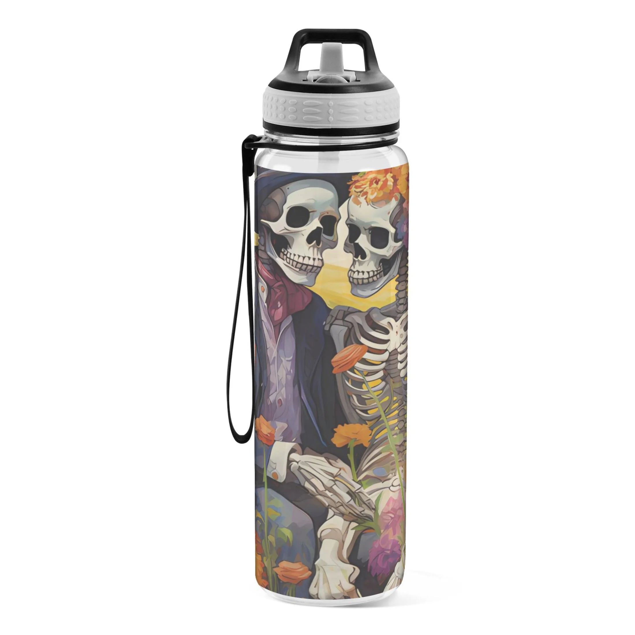 32oz Tritan Leakproof Clear Sports Water Bottle with Straw H354