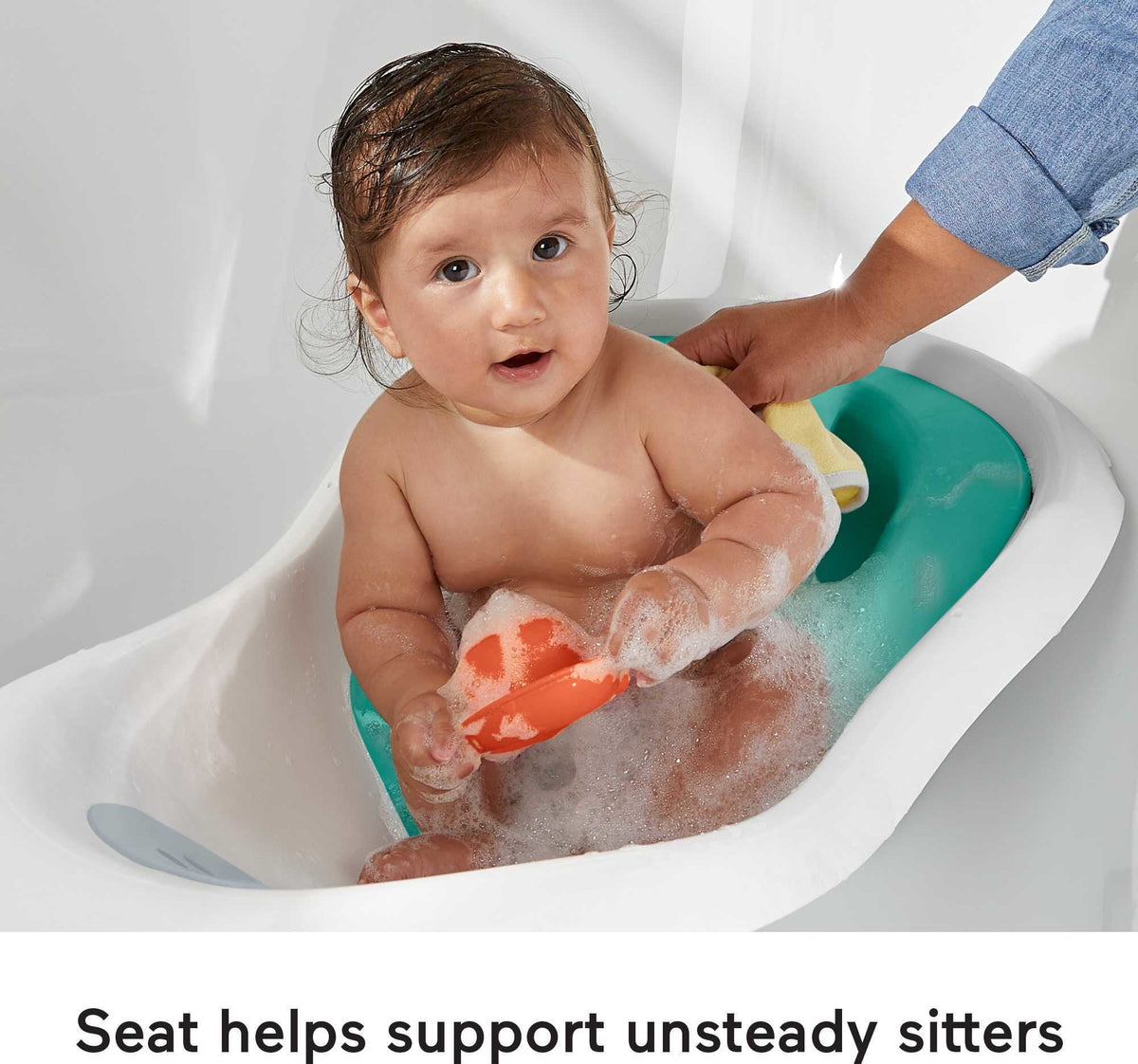 4-in-1 Sling ‘n Seat Tub Baby to Toddler Bath with 2 Toys U38664
