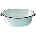15 Quart White Dish Pan with Handles (Case of 4) H751