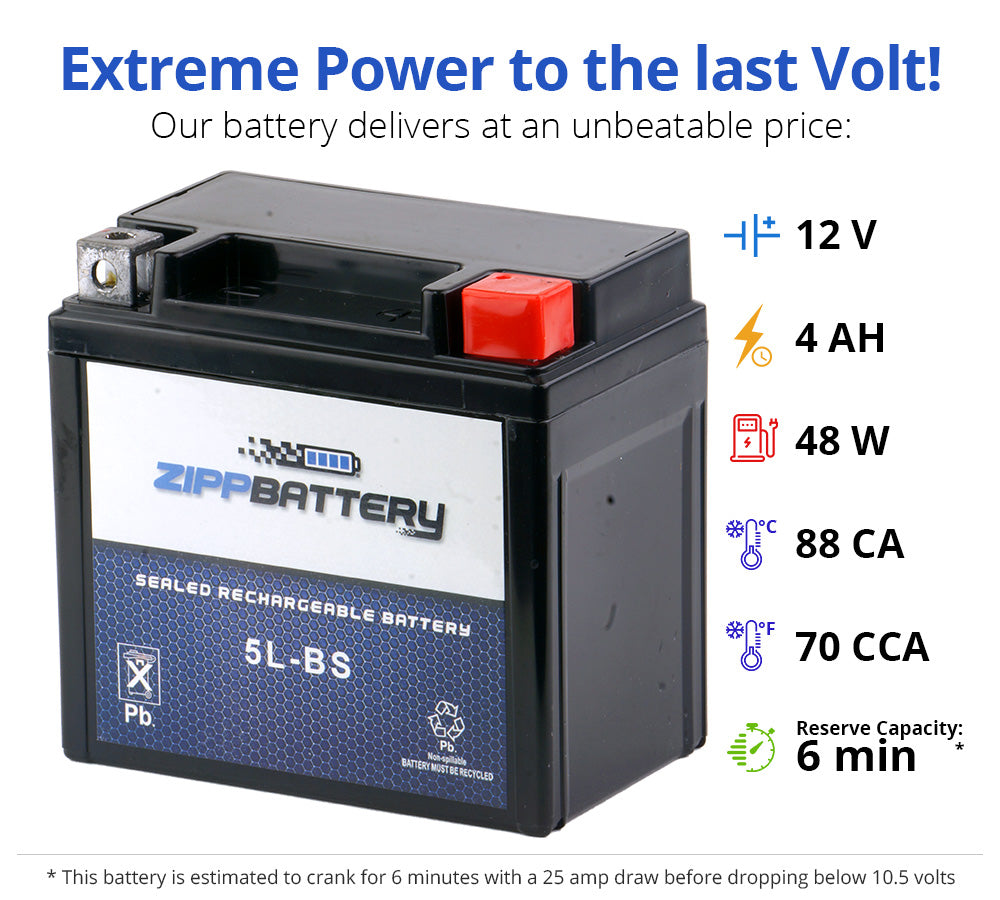 Motorcycle Battery YTX5L-BS H4255
