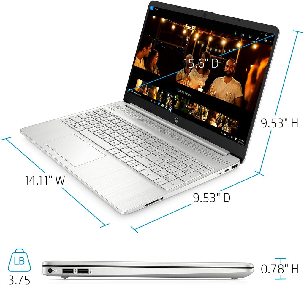 15.6'' FHD Micro-Edge Laptop, AMD Hexa-Core Ryzen 5 5500U, 8GB RAM, 256GB PCIe SSD T636