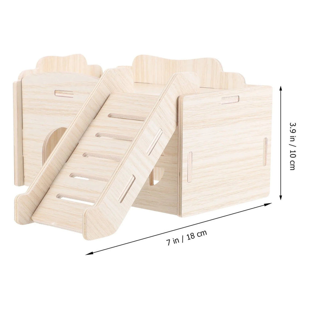 Solid Wood Hamster Hideout Cage O1432