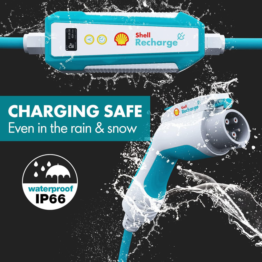 Electric Vehicle Charger Level 2 40 Amp 240V with 30ft Cable NEMA 14-50R Plug H7196