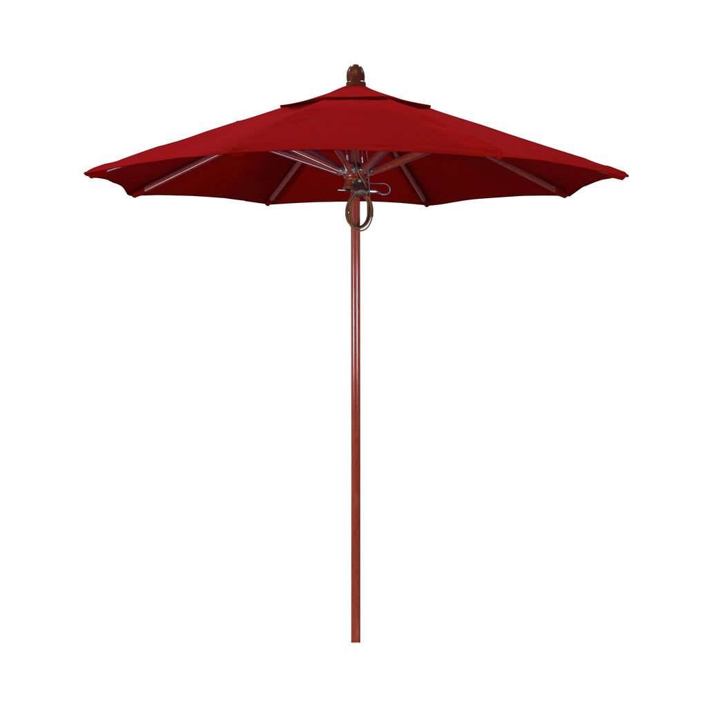 7.5 ft Patio Umbrella with Red Oak Fiberglass Pole Fiberglass Ribs B7147