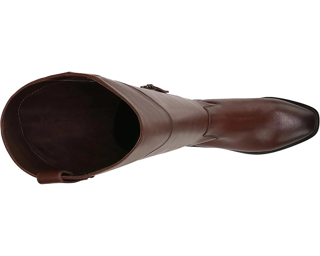 Brown Leather Knee High Riding Boots S1874