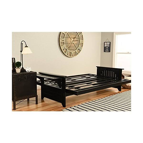 Phoenix Frame Black Finish Marmont Mocha Mattress E255