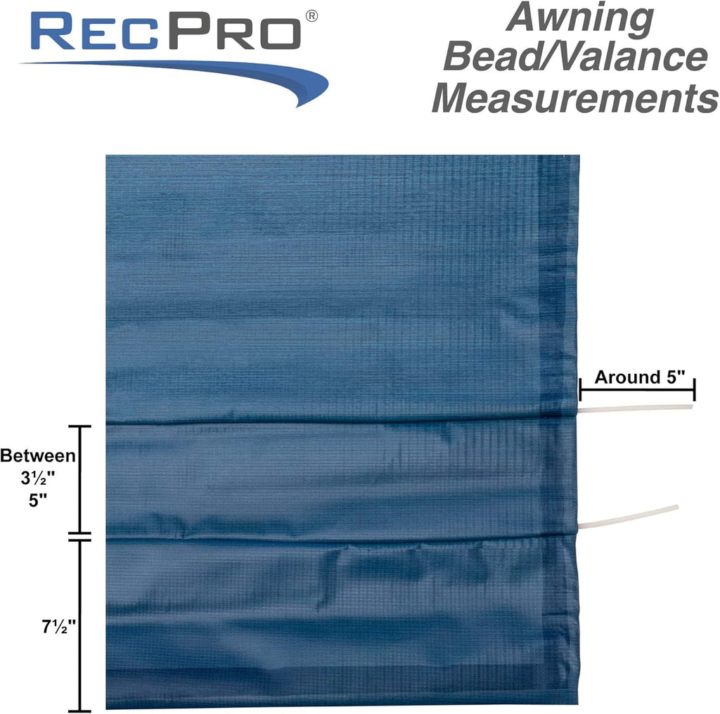 RV Awning Fabric Replacement, 8' Length, Premium Vinyl, Ocean Blue Fade M853