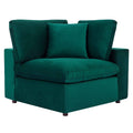 Green Performance Velvet Corner Chair O164