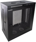 12U Wall Mount Rack 13 Inch Deep Black P263414