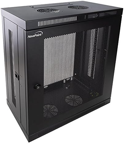 12U Wall Mount Rack 13 Inch Deep Black P263414