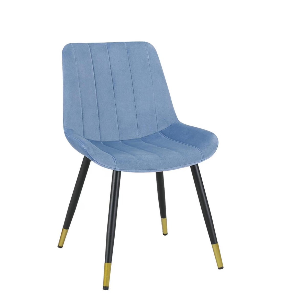 Blue Velvet Accent Chair, Set of 2 I31640