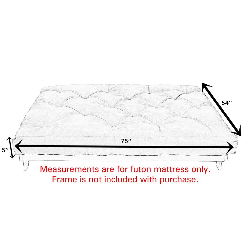 Blue Grey 5-Inch Futon Mattress V639