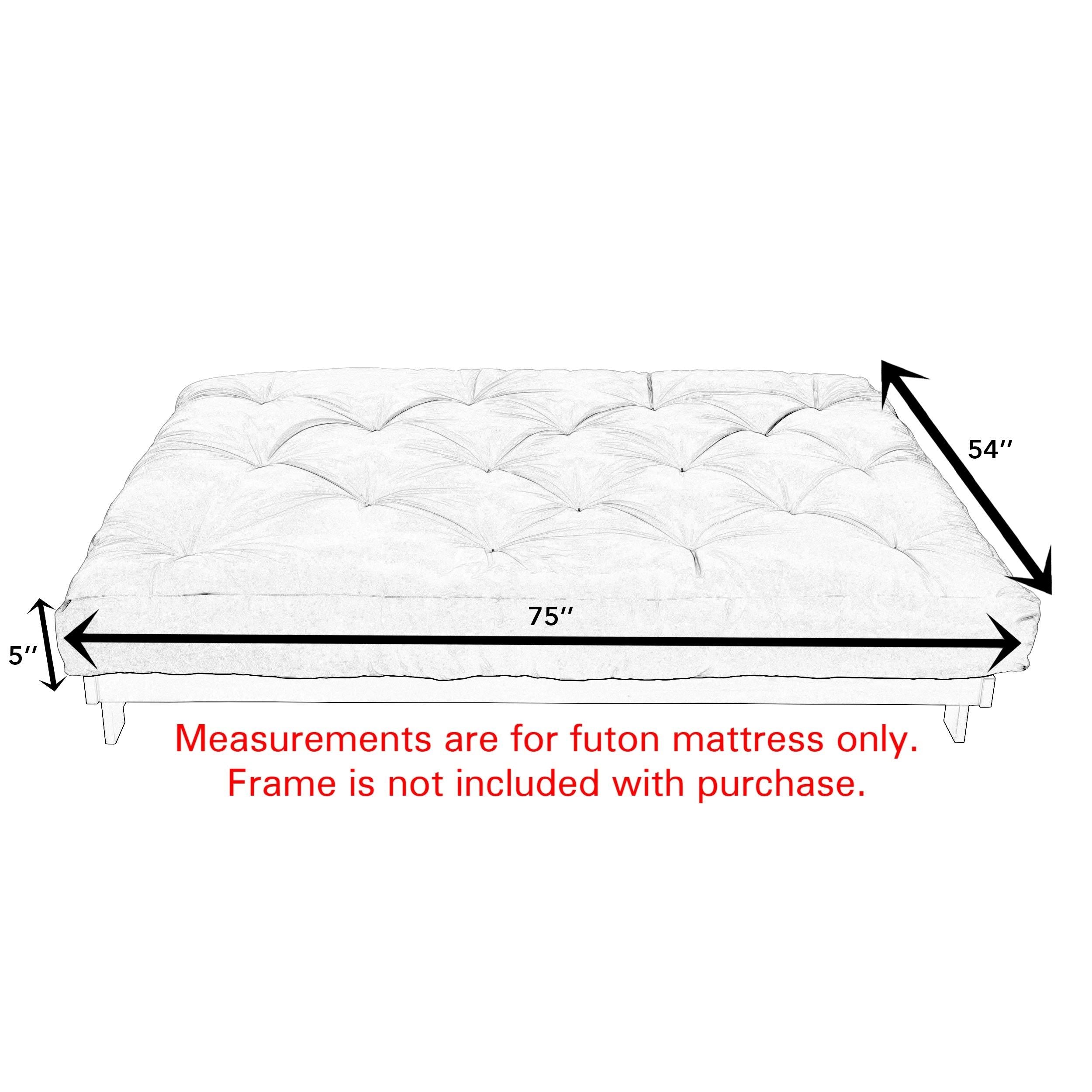 Blue Grey 5-Inch Futon Mattress V639