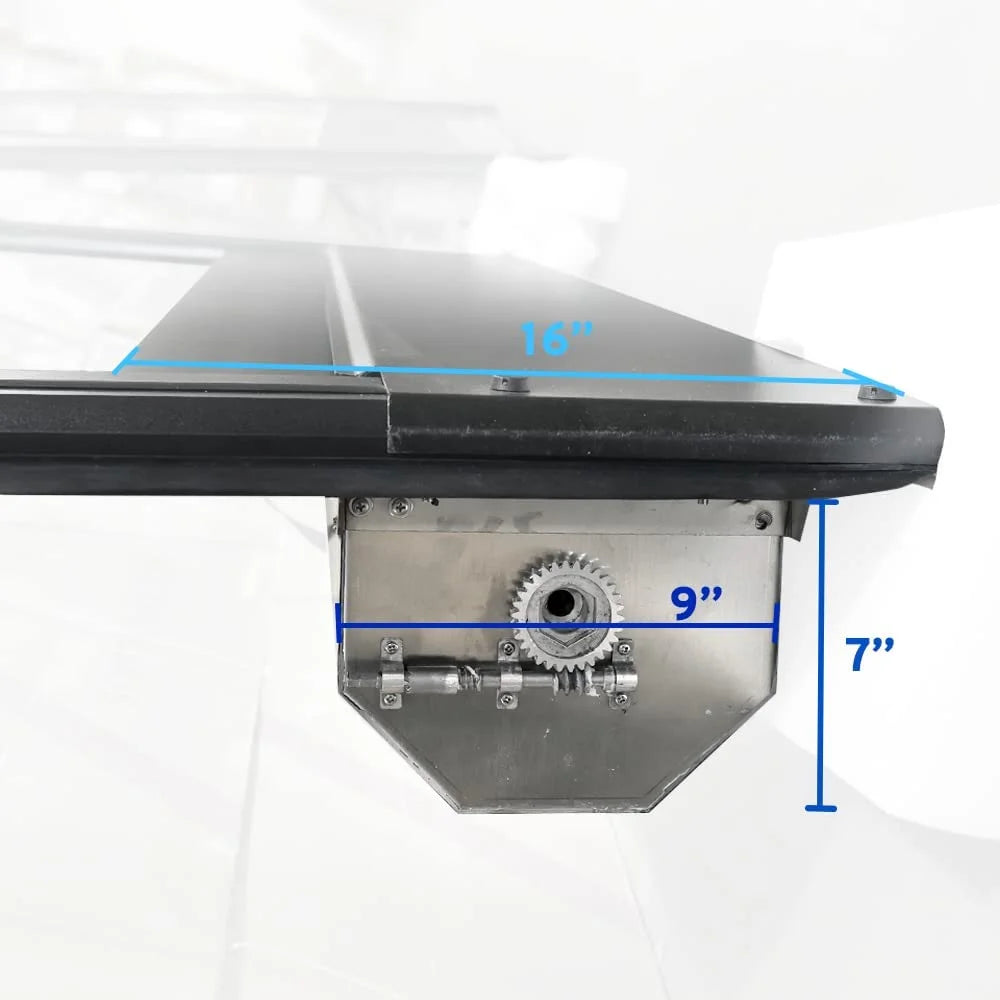 Matte Black Low Profile Aluminum Tonneau Cover Z25759