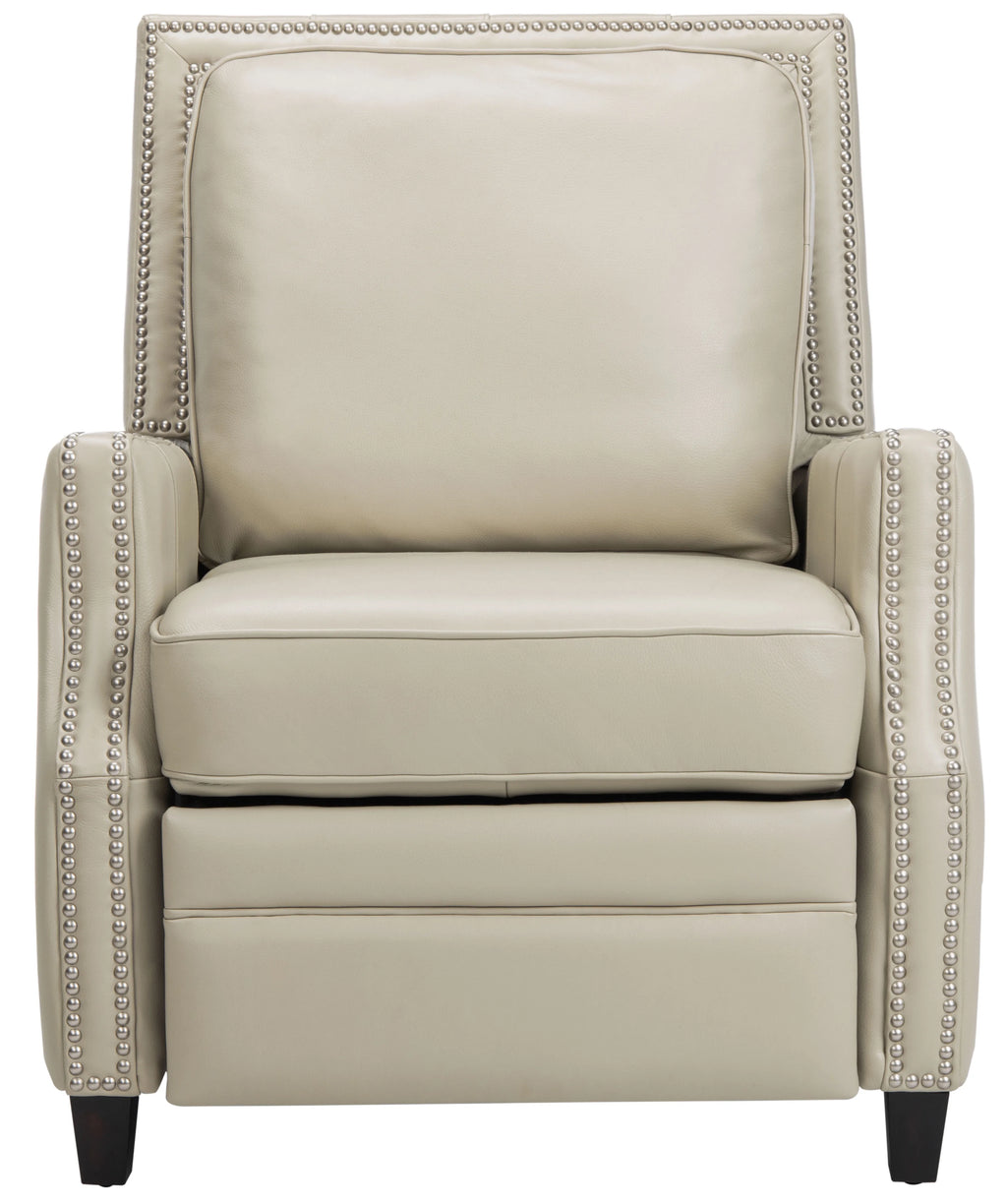 Cream Leather Recliner Q721