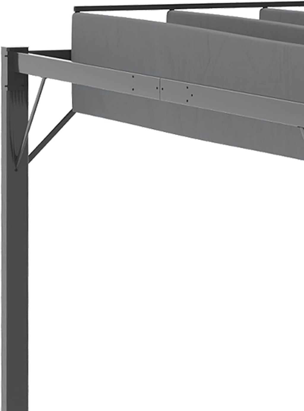 13' x 10' Outdoor Louvered Aluminum Pergola Gazebo with Adjustable Roof N1863