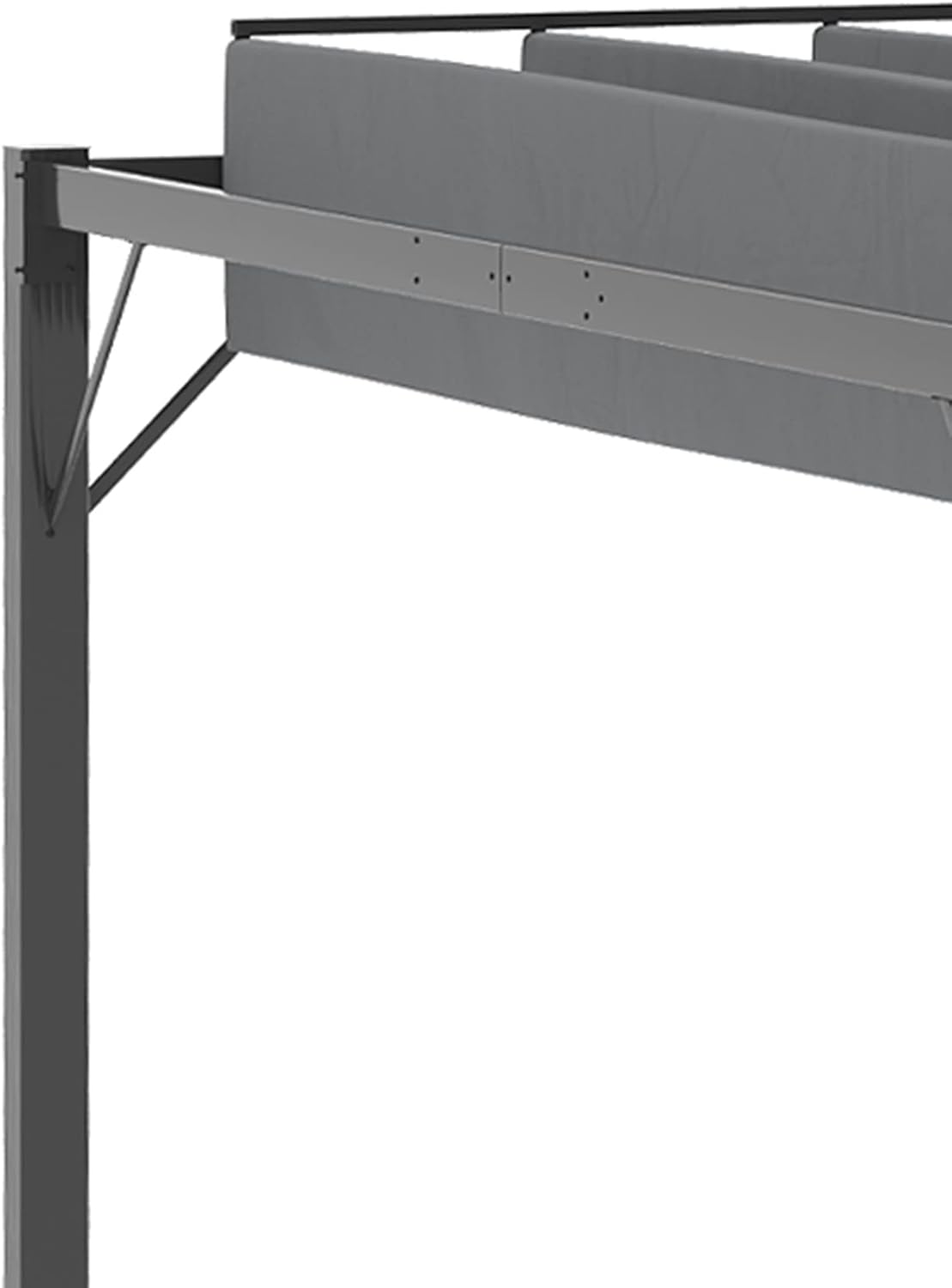 13' x 10' Outdoor Louvered Aluminum Pergola Gazebo with Adjustable Roof N1863