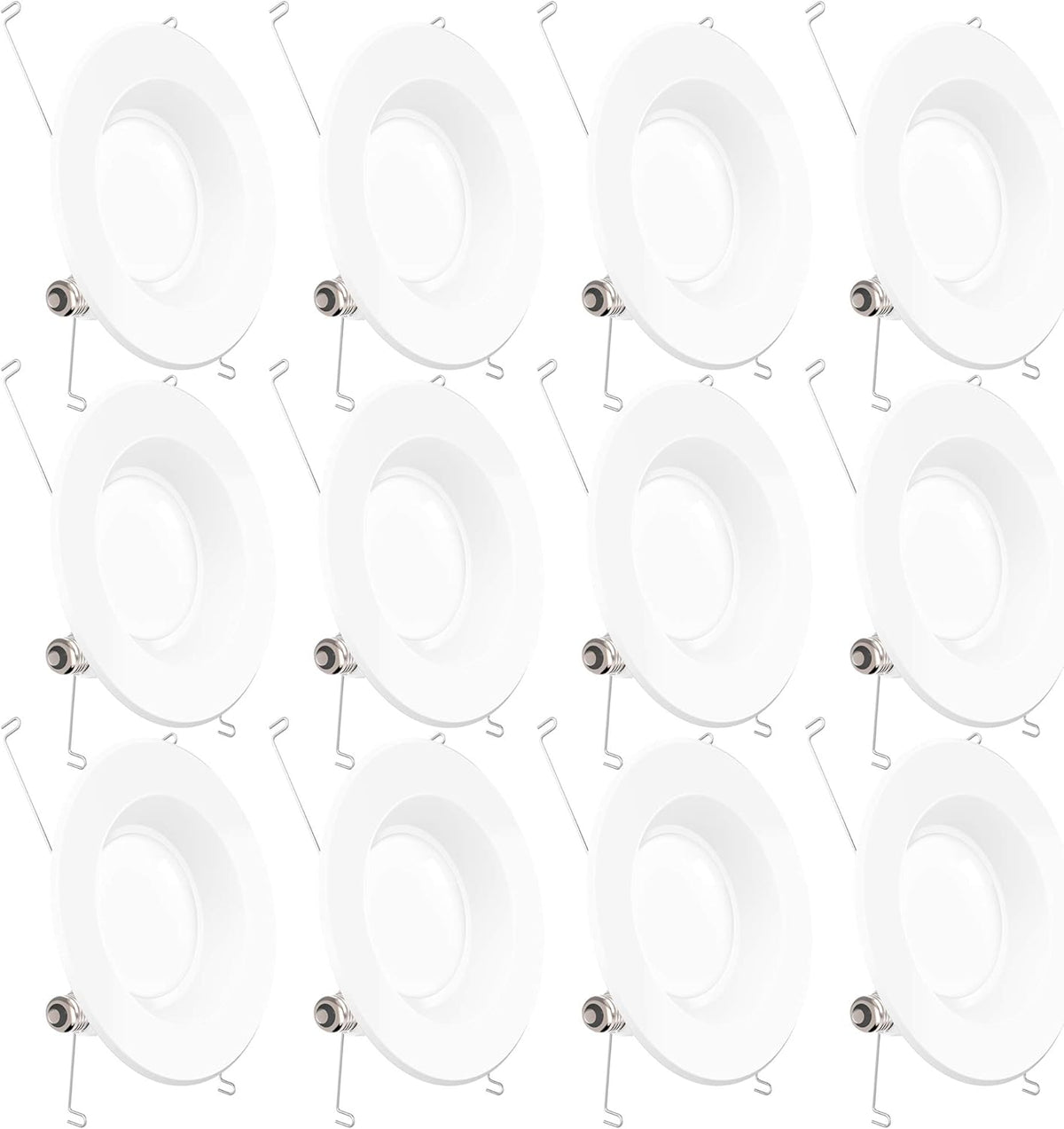 12 Pack 5/6 Inch LED Recessed Lighting Retrofit Conversion Kit F282