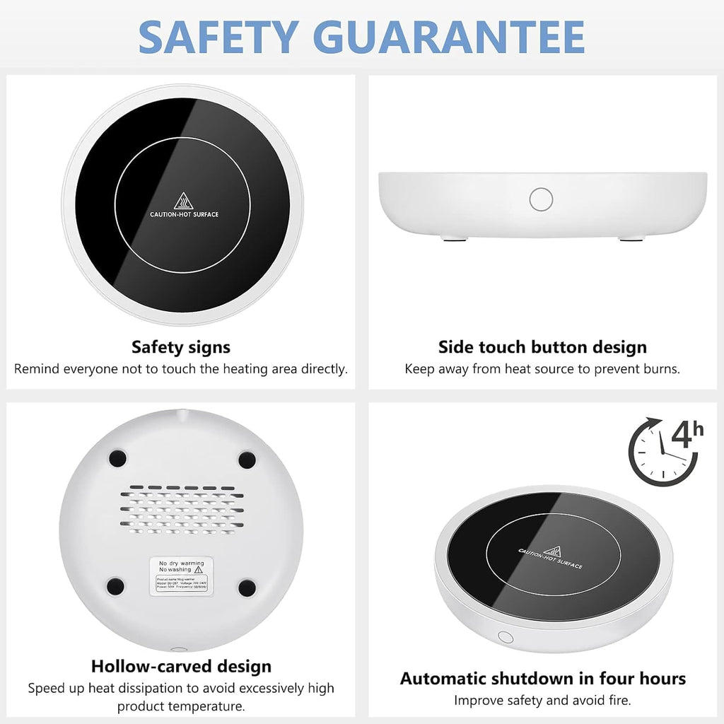 Electric Beverage Warmer Plate with 3 Temperature Settings W620983