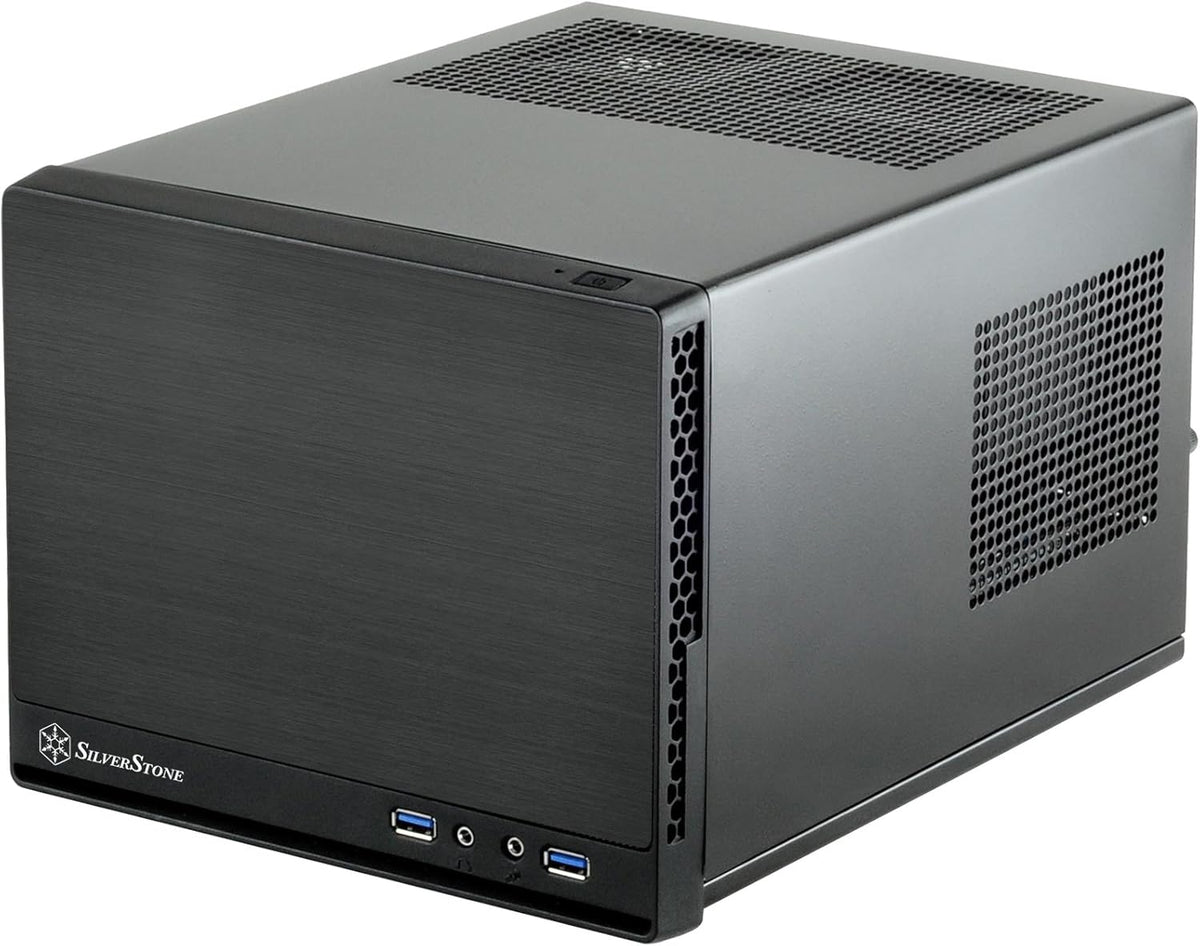 White & Black Mini-ITX Computer Case with Mesh Front Panel R7617